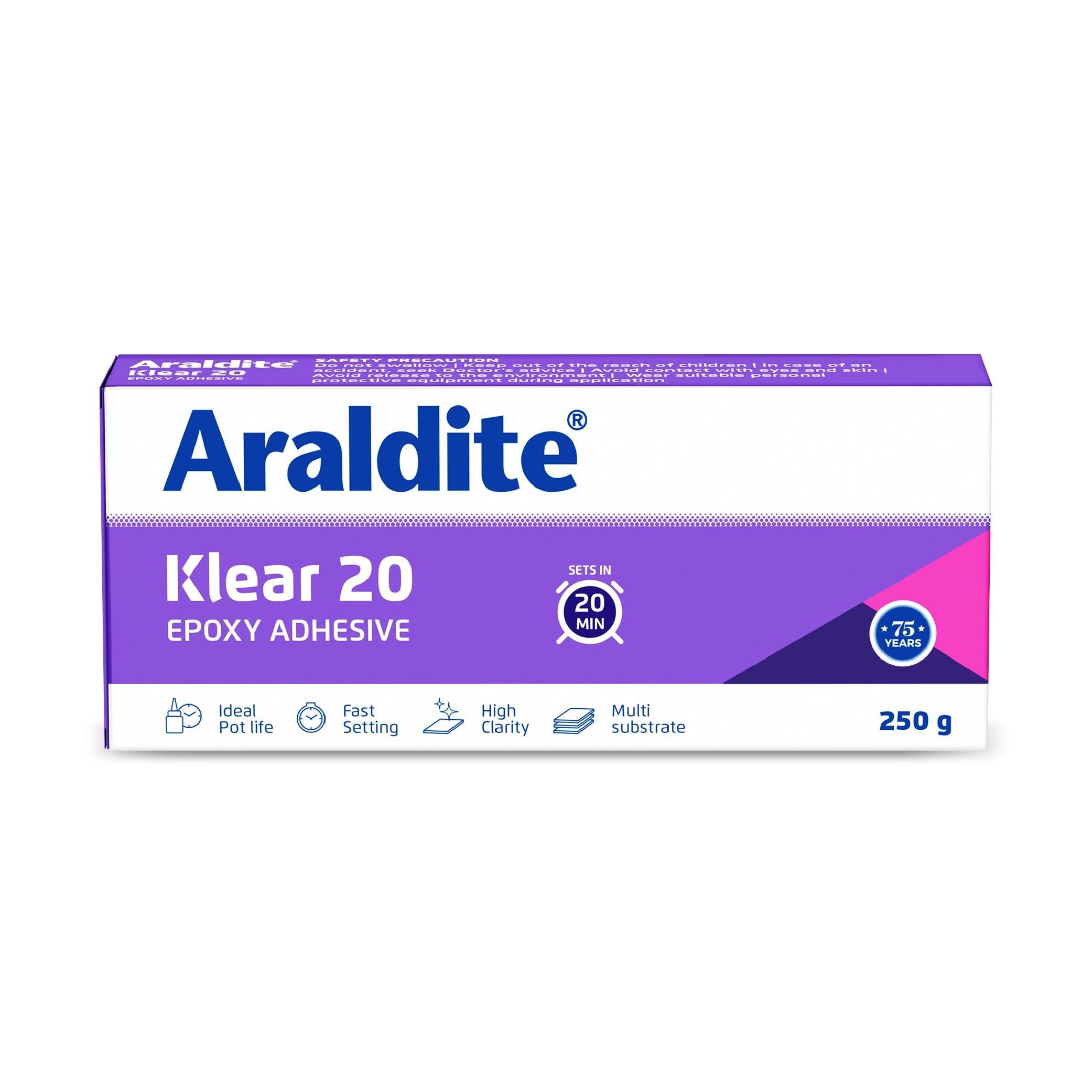 Araldite Klear 20, 250 GM, Aradite Clear Epoxy Adhesive -Bond, fix